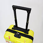 Дитяча валіза пластикова на колесах із висувною ручкою 45*34 см принт Коровка Cans, фото 2