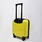 Дитяча валіза пластикова на колесах із висувною ручкою 45*34 см принт Коровка Cans, фото 4