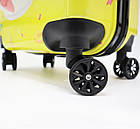 Дитяча валіза пластикова на колесах із висувною ручкою 45*34 см принт Коровка Cans, фото 6