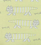 Гобелен коти кішки салатовий, фото 2