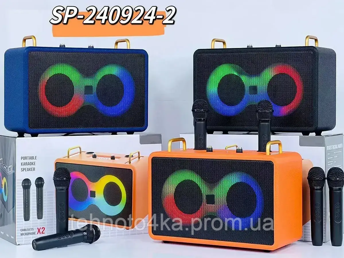 Мінідинамік Bluetooth LED 2MIC SP-240924-2