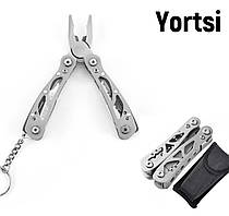 Мультитул складний 12 в 1 з чохлом, універсальний багатофункціональний інструмент для дому, туризму Yortsi-S