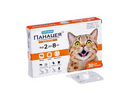 Панацея Superium протипаразитарна таблетка для котів вагою від 2 до 8 кг