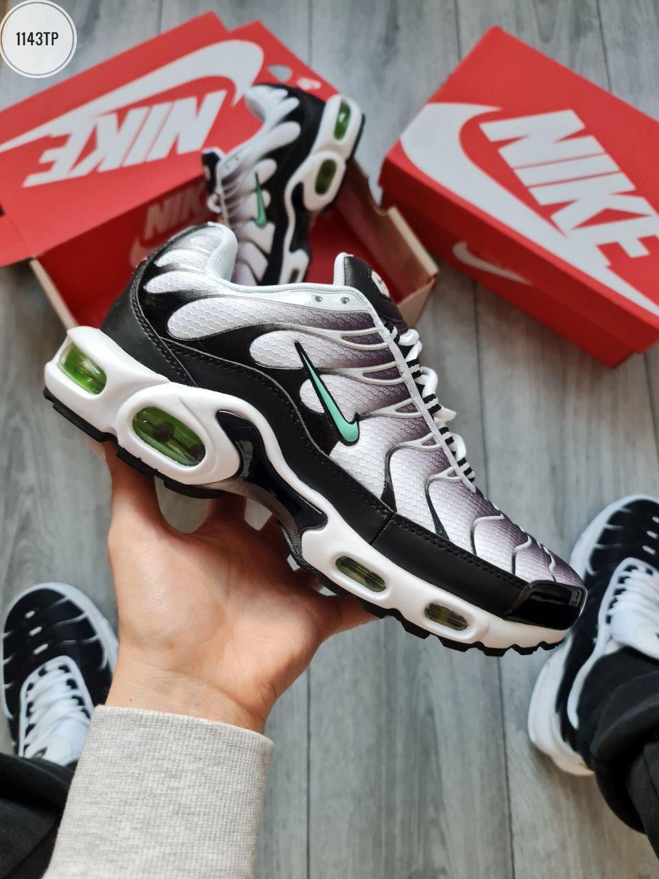 NIKE AIR MAX PLUS TN BLACK WHITE MINT, фото 1