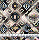 Супергобелен гобелен вишиванка чорний молочний, фото 2