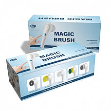 Щітка для прибирання електрична "Magic Brush", з 5-ма змінними насадками, біла, фото 4