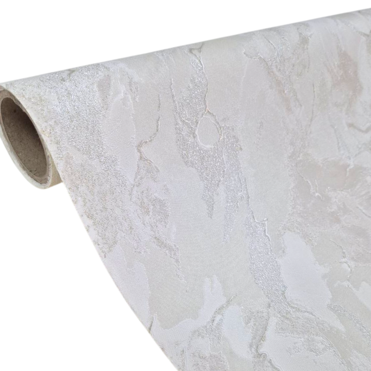 Шпалери вінілові 10.05 × 1.06 м Слов’янські шпалери 1594-01, молочні, сріблясті, золотисті в спальню, вітальню, коридор, фото 1