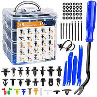 Набір універсальних автомобільних кріплень для салону та кузову автомобіля PREMIUM 860 шт