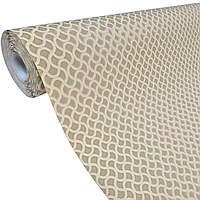 Шпалери вінілові 10.05 × 1.06 м Marburg 57558, пісочні з геометричним узором для коридору, кухні, вітальні, спальні, офісу