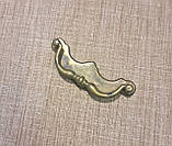 Ручка комодна Bosetti Marella латунна на планці 96мм, фото 2