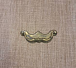 Ручка комодна Bosetti Marella латунна на планці 96мм, фото 4