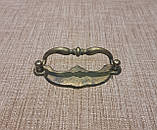 Ручка комодна Bosetti Marella латунна на планці 96мм, фото 5