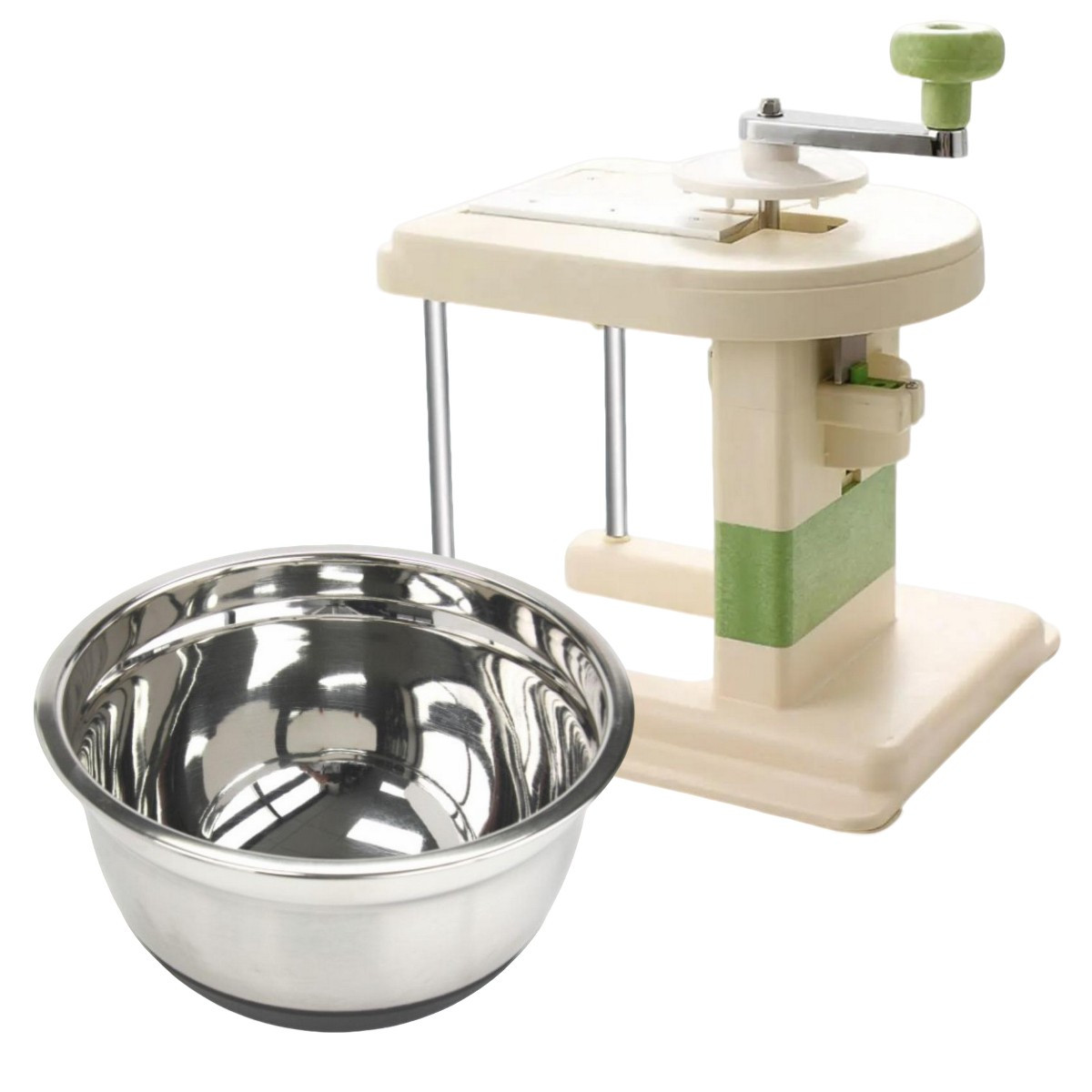 Набір капусторізка механічна з мискою із силіконовим дном KITUA