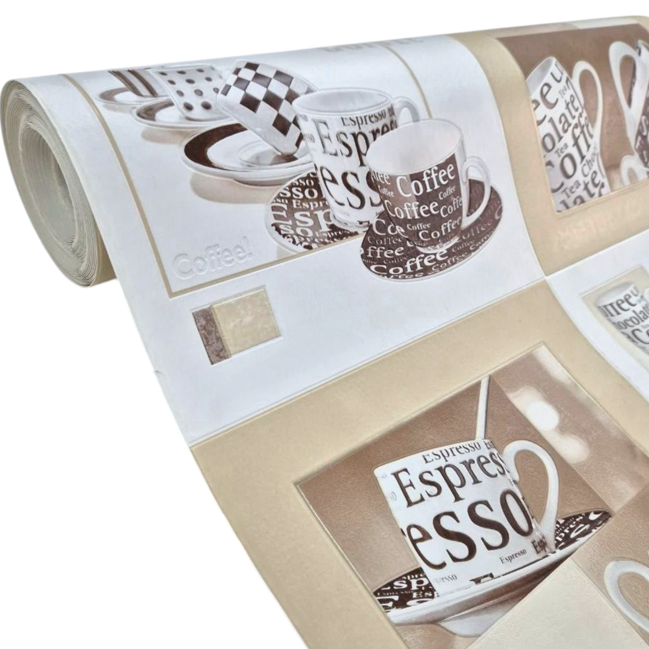 Шпалери вінілові 0,53 × 10,05 м Слов’янські Шпалери 5653-01, бежеві для кухні, вітальні, ванної, передпокою, офісу, фото 1