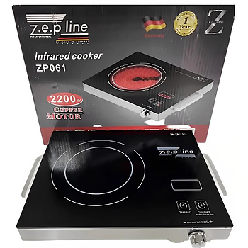 Інфрачервона електроплита одноконфоркова Zepline ZP-061 2200w (8)