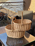 Плетений набір корзин з лози «Ажурная» Арт:0017, фото 6