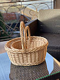 Плетений набір корзин з лози «Ажурная» Арт:0017, фото 3