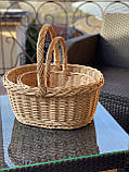 Плетений набір корзин з лози «Ажурная» Арт:0017, фото 7