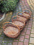 Плетений набір корзин з лози. Арт:0015, фото 2