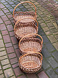 Плетений набір корзин з лози. Арт:0015, фото 4