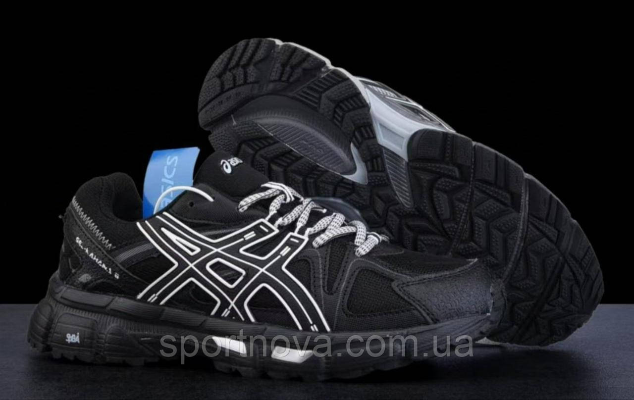 Жіночі підліткові кросівки осінь/зима Asics Gel-Kahana термо водовідштовхувальна тканина чорний р 37,38,39,41