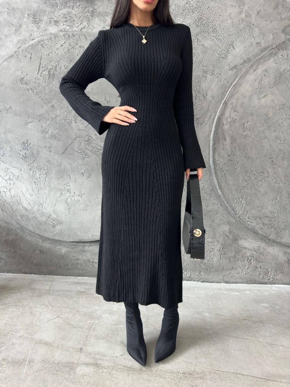 Сукня з довгими рукавами та спідницею кльош, фото 1