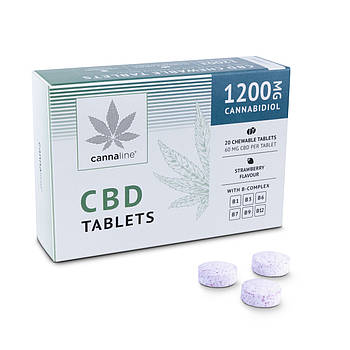 Жувальні таблетки з CBD Cannaline 1200 мг