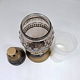 Лампада на могилу скляна (коричнева), фото 3