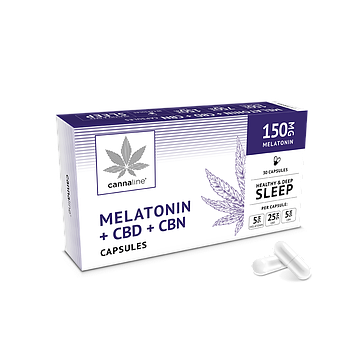 Капсули Cannaline Melatonin + CBD + CBN x 30 шт - Здоровий та глибокий сон