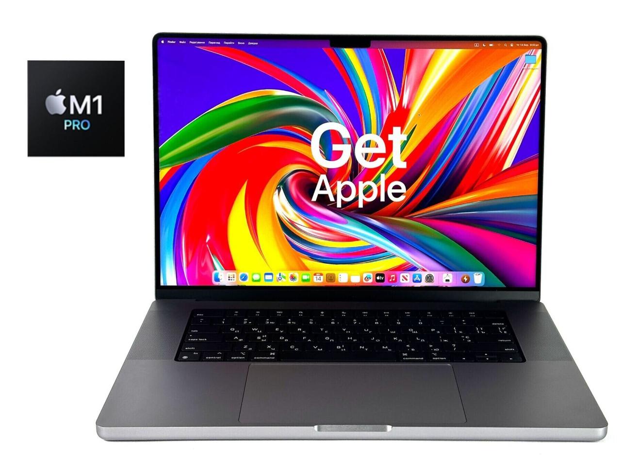 Ультрабук Apple MacBook Pro 16 2021 A2485/ 16.2" (3456x2234)/ Apple M1 Pro/ 16 GB RAM/ 1000 GB SSD/