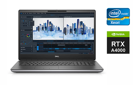 Ноутбук Б-клас Dell Precision 7760/ 17.3" (3840x2160)/ Xeon W-11855M/ 32 GB RAM/ 1000 GB SSD/ RTX A4000 8GB, фото 1