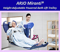 Регульований по висоті візок для ванни ARJO Miranti Bath Lifter Height-Adjustable Powered Bath Trolley (Used