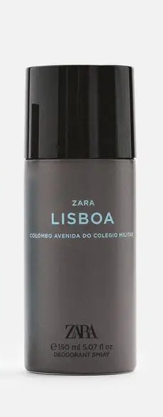 Дезодорант ZARA Lisboa Colombo Avenida (150 ml)(без коробки)