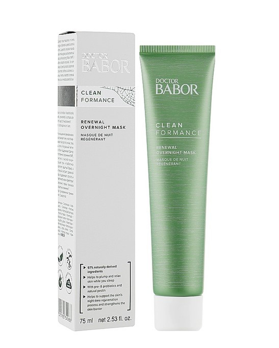 Нічна відновлювальна маска для обличчя BABOR Cleanformance Renewal Overnight Mask 75 мл