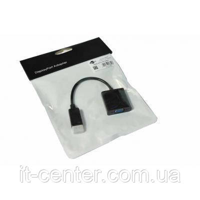 Перехідник Atcom DisplayPort - VGA (M/F), 0.1 м, Black (16851), фото 1