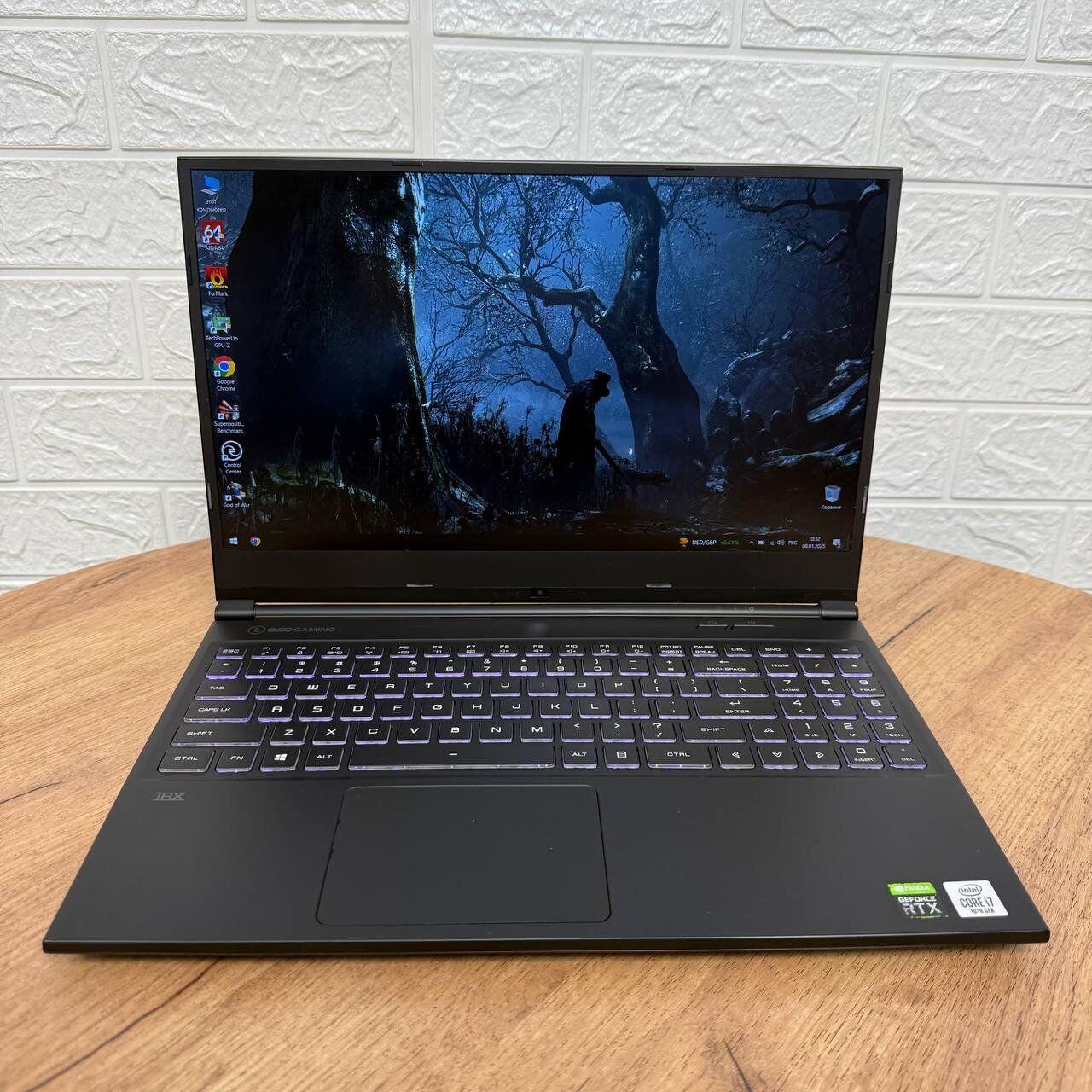 Б/в Ігровий ноутбук Б-клас Evoo Gaming 15 LP8-BK 15.6" 1920x1080| i7-10750H| 16GB RAM| 512GB SSD| RTX 2060 6GB