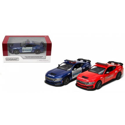 Машинка метал KINSMART KT5455WPR FORD MUSTANG DARK-HORSE 5'' Police/Firefighter, фото 1