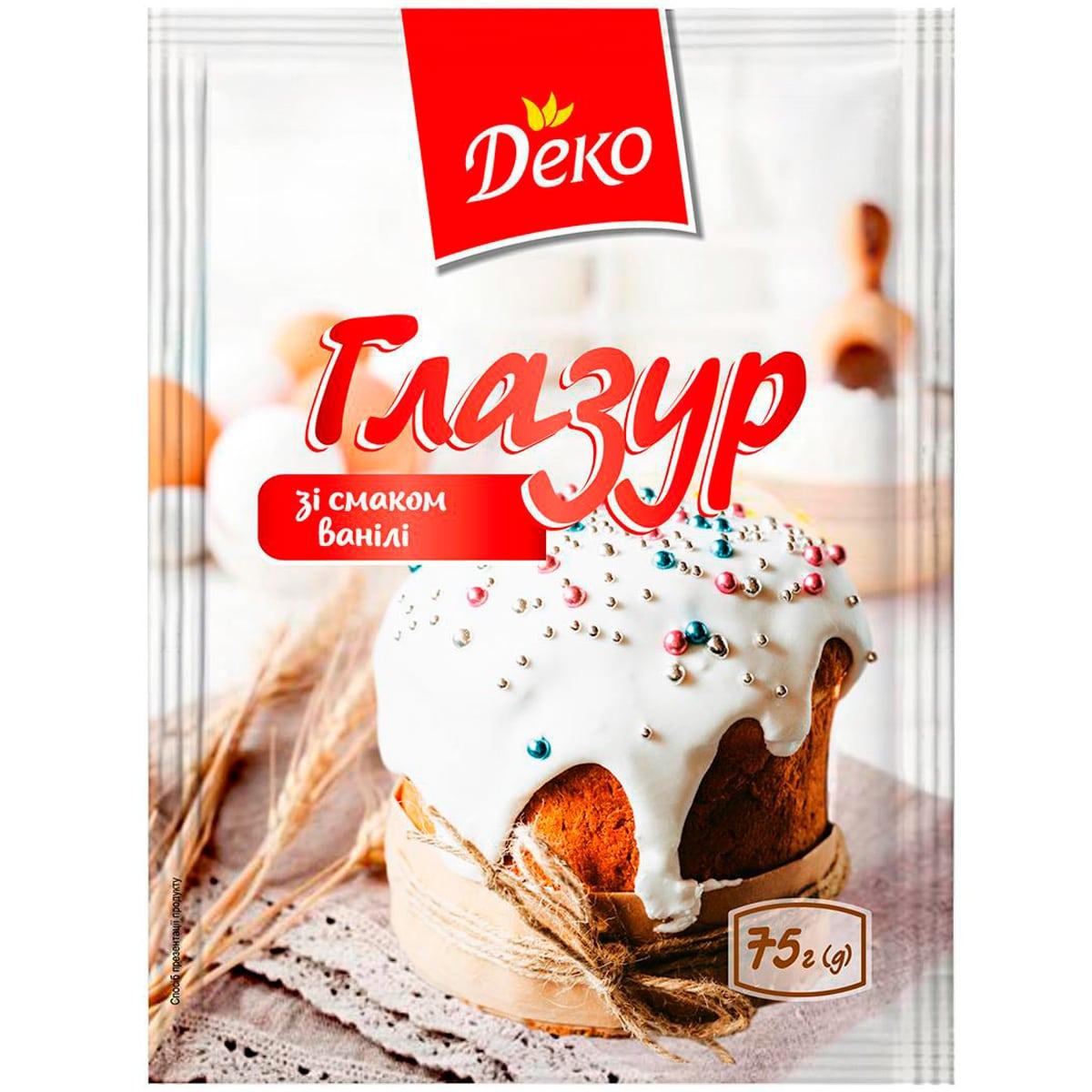 Глазур зі смаком Ванілі Деко 75г
