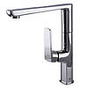 Змішувач для кухні латунний Г-подібний з поворотним виливом TOPAZ LEXI TL 21401-H57 Хром глянець, фото 5