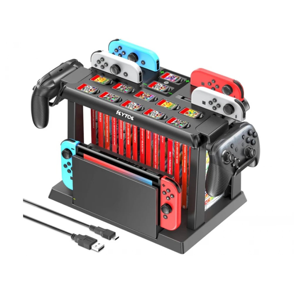 Зарядна станція Controller Charger with Game Slots & Holder для Nintendo Switch (KT-K502), фото 1