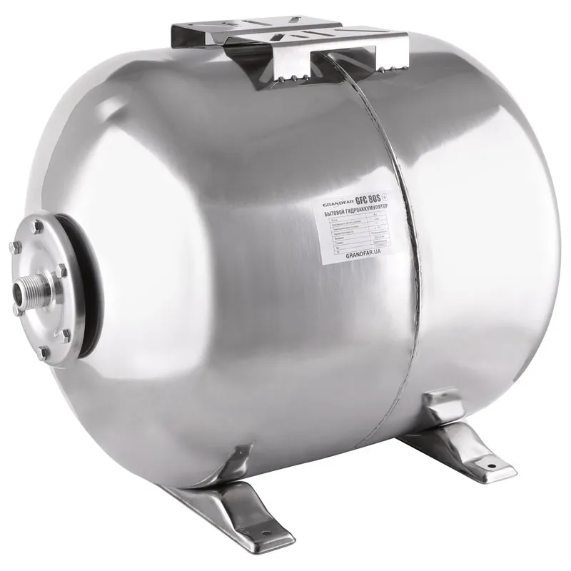 Гідроакумулятор для насосних станцій Grandfar GFC80S (горизонт.) (GF1393), фото 1