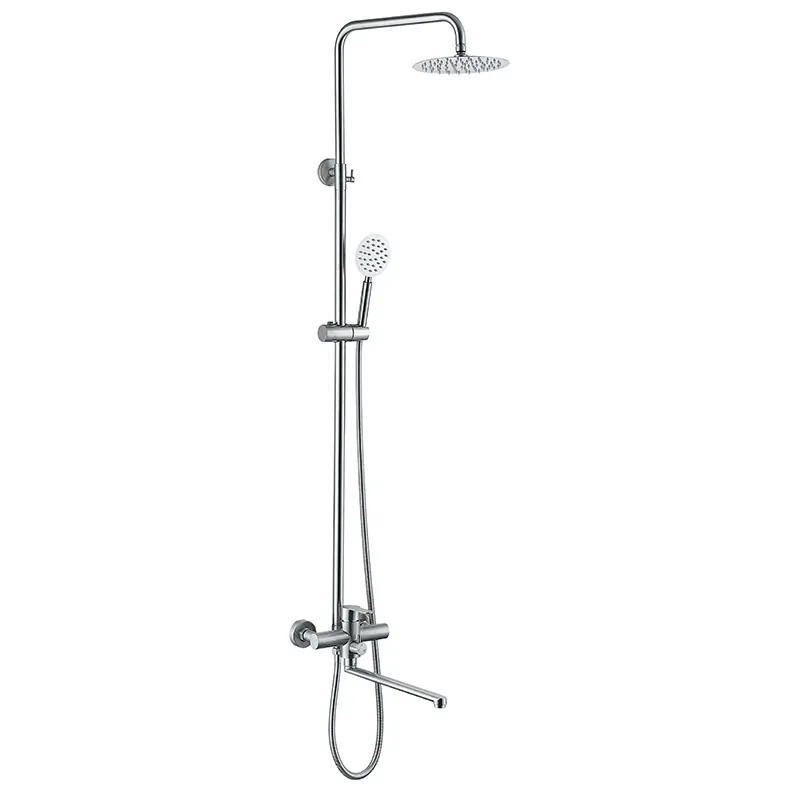 Душова колона зі змішувачем Zerix DAX-006-J-35cm з неірж. сталі SUS304 (ZX4828)