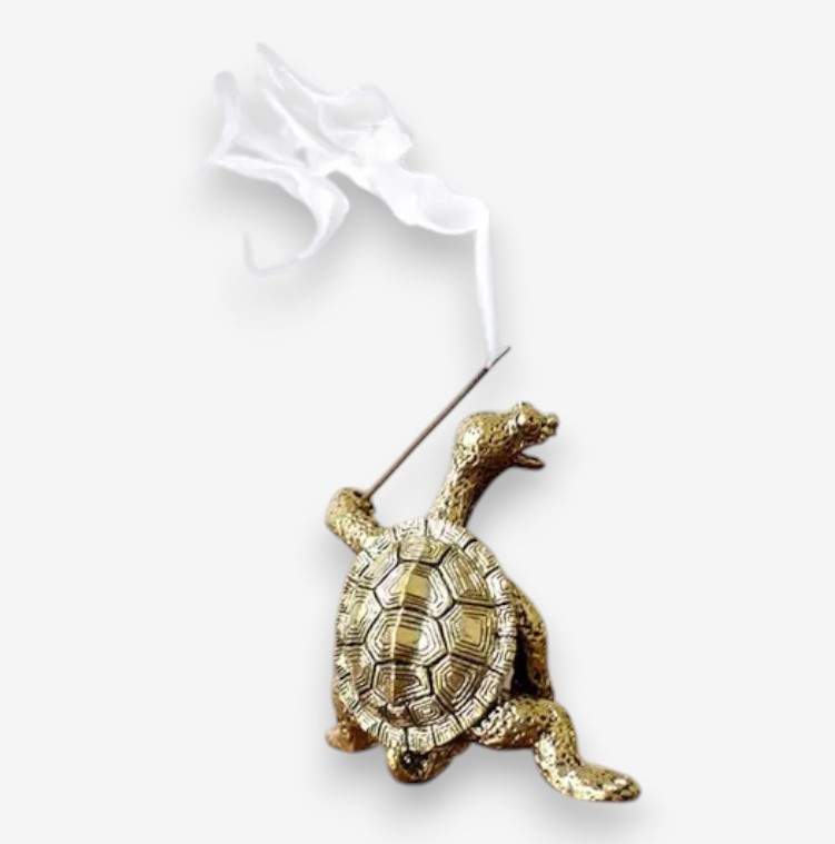 Тримач для благовоній у вигляді черепахи, мідний сплав, декоративна фігурка, 4 см, фото 1