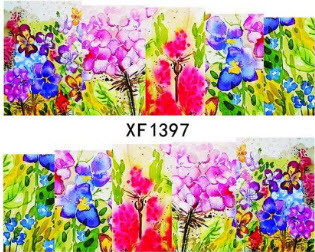 Наклейка на нігті, наклейка для нігтів, нігтьовий дизайн "квіти" 10 шт. набір