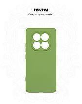 Чехол накладка ArmorStandart TPU ICON для Xiaomi Redmi Note 14 Pro 4G / Note 14 Pro 5G Camera cover Green, фото 4