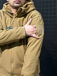 Куртка Soft Shell тактична койот на флісі Gman, фото 3