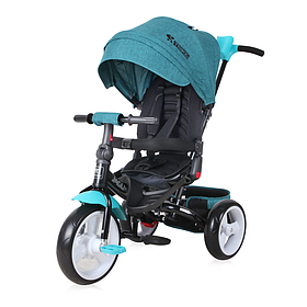 Дитячий триколісний велосипед - візок з батьківською ручкою Jaguar Luxe від 1 до 2 років Lorelli Зелений