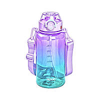 Пляшка для води 1 л пляшечка з мундштуком бузкова HP-14-31V 4972413