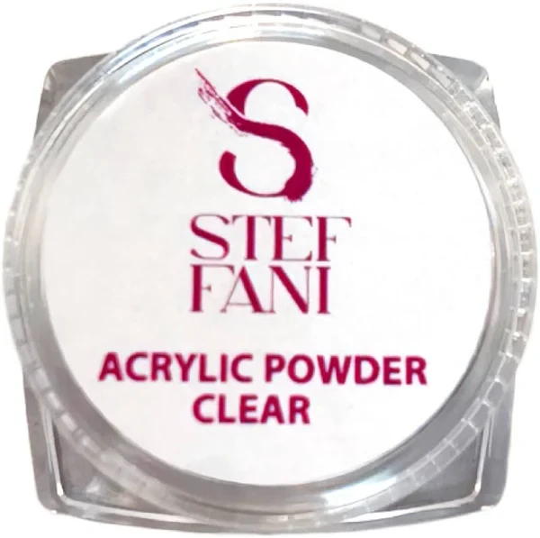 Акрилова пудра Acryl powder clear №01 Steffani 10 г, фото 1