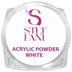 Акрилова пудра Acryl powder white №02 Steffani 10 г, фото 1